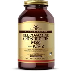 SOLGAR 無麩質葡萄糖胺軟骨素MSM保健錠, 180顆, 1罐