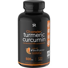 SPORTS RESEARCH 薑黃軟膠囊 500mg, 120顆, 1罐
