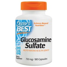 Doctor's BEST 硫酸鹽葡萄糖胺保健食品, 180顆, 1罐