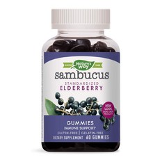 Nature's Way 然萃維 接骨木莓軟糖, 60顆, 1罐