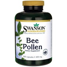 Swanson 斯旺森 蜂花粉膠囊 400mg, 300顆, 1罐