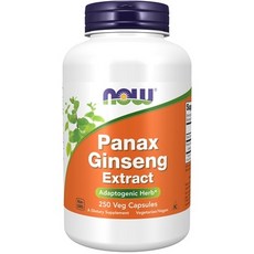 NOW Foods 人蔘500mg膠囊, 250顆, 1罐