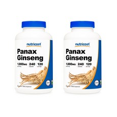 nutricost 人蔘萃取膠囊 1000mg, 240顆, 2罐