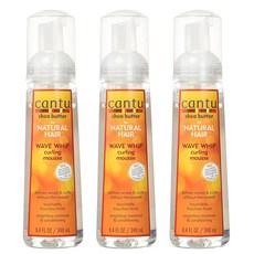 cantu 乳木果油頭髮慕斯, 3個, 248ml