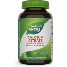 Nature's Way 然萃維 檸檬酸鈣膠囊, 250顆, 1罐