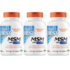 Doctor's BEST MSM保健錠 1500mg, 120顆, 3罐