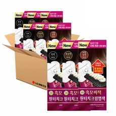 리엔 흑모비책 원터치 염색약 6박스 (컬러선택), 80g*6, 자연갈색