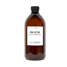 [맑을담] 소독용 에탄올 식물성 소독용 에탄올 에틸알코올84% 1L 10개, 단품
