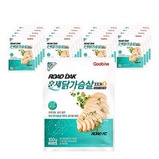 굽네 ROAD DAK 슬라이스 훈제 닭가슴살 제로 100g*20팩 EI04, 100g, 1세트