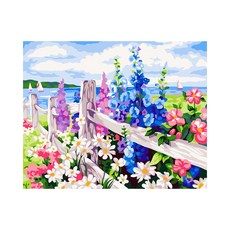 ALB 명화그리기 울타리꽃 30 x 40 cm, 혼합 색상, 1개