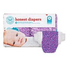 어니스트 Leopard 밴드형 기저귀 남녀공용, 신생아용(NB), 40매