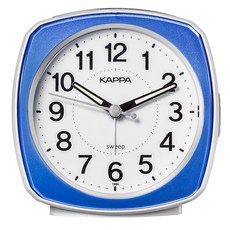 카파 저소음 삐삐알람 탁상시계 T886, 블루