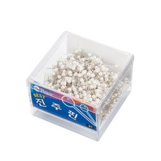 피스코리아 베스트진주핀-B7, 은색, 1팩