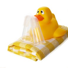 아기+손가락+칫솔