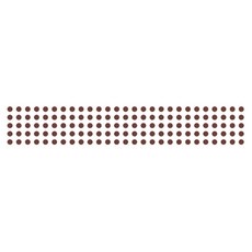 단비디자인 LU-M129 띠스티커/패턴 도트, 다크브라운