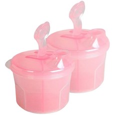 베이비앤아이 분유케이스 3칸 핑크, 2개