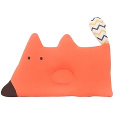 달퐁 여우 짱구베개, 브라운, 1개