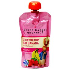 Peter Rabbit Organics 오가닉 프루트 스낵 113g, 딸기,바나나(Strawberry,Banana), 1개