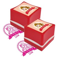 디즈니 참잘했어요 칭찬스탬프, 2개, 프린세스/핑크 프린세스/핑크, 2개