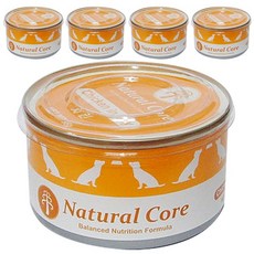 네츄럴코어 애견 영양 간식 캔, 치킨, 95g, 5개