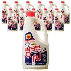 유한락스 펑크린 배수구세정제, 1L, 12개