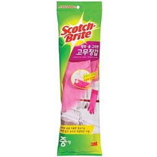 스카치브라이트 황토 숯 고리형 고무장갑, 1개