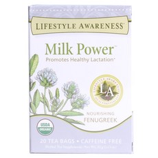 Lifestyle Awareness 밀크 파우더 페누그릭 티, 1.6g, 20개입, 1개