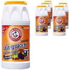 암앤해머 내츄럴 쉐이커 베이킹소다, 400g, 6개