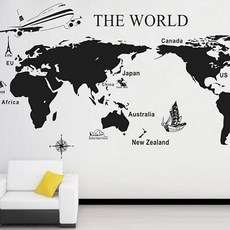 세계지도스티커