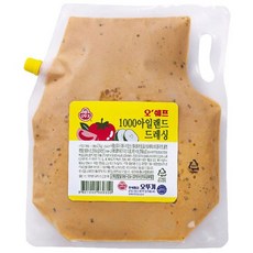 오뚜기 오쉐프 1000 아일랜드 드레싱, 2kg, 1개
