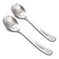 홈애니 국산 도시락 유아용 스푼포크, 병아리, 2개