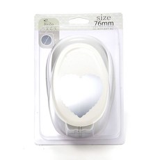 포코스 모양펀치 R-76 76mm, 24번 물결하트, 1개