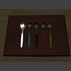 마호커트러리 아동용 숟가락, 화이트, 5개