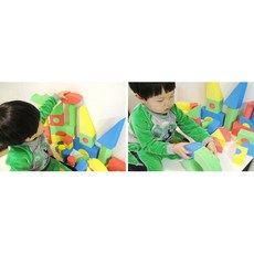 키움하우스 소프트블록 중형, 혼합 색상, 1개