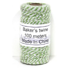 B-home 紅色烘焙麻繩, 淺豆綠, 100m