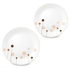 코렐 꽃솜 원형접시 중 2p + 대 1p, 1세트