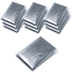 Zysis登山防低溫急救銀箔毯, 銀, 10個