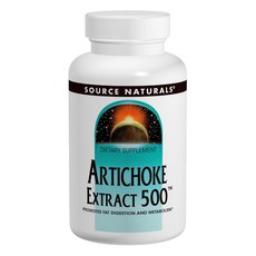 소스내츄럴스 아티초크 추출물 500mg 타블렛, 45개입, 1개