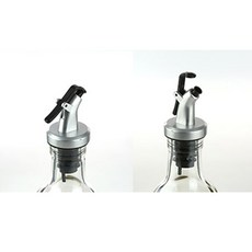 시노글라스 드레싱 세트 실버, 1세트, 그레이 오일병 실버 150ml x 2p + 원터치 양념병 실버 80ml x 2p + 거치대
