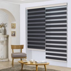 리드센스 모던 롤스크린 콤비 블라인드, 블랙