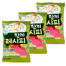 아이배냇 한끼레시피 반고형, 6g, 3개, 쇠고기미역