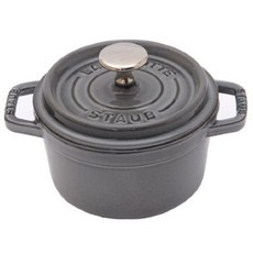 스타우브 원형 꼬꼬떼 RONDE 주물냄비, 20cm, 그레이