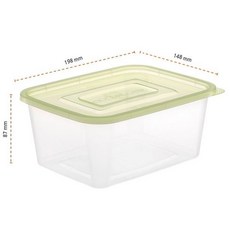 쿡앤락 밀폐 사각용기 1.5L 10p 세트, 1개, 밀폐용기 10p