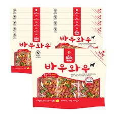 바우와우 혼합 강아지 간식 300g, 닭고기맛, 10개입