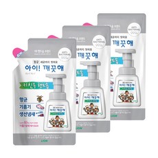 아이깨끗해 항균 키친폼 손세정제 리필 바질향, 200ml, 3개