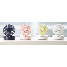 르젠 핸즈프리 미러팬 휴대용 선풍기, LZMF-ST2600, 크림 화이트