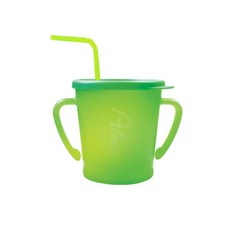 아가프라 유아용 매직 빨대컵 300ml, 1개, 그린