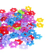 아하토이 꼬마 사각 블럭 200p, 혼합색상, 1세트