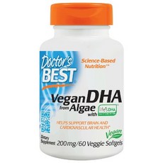 닥터스베스트 비건 DHA 200mg 베지 소프트젤 글루텐 프리, 60개입, 1개