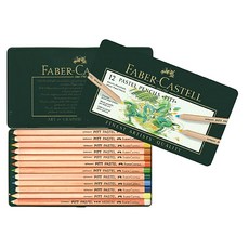 FABER-CASTELL 輝柏 鉛筆蠟筆套組 TIN 112122, 12 種顏色